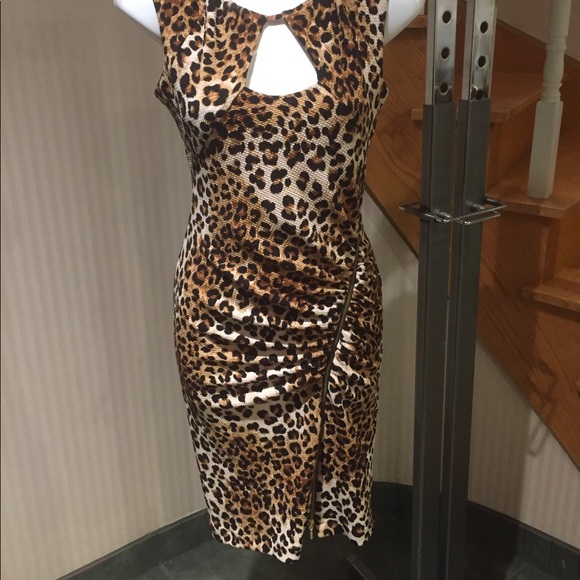 🥳3X HOST PICK🥳⬇️Price Drop ⬇️NWOTSexy animal print swim coverup dress or dress - Picture 3 of 8